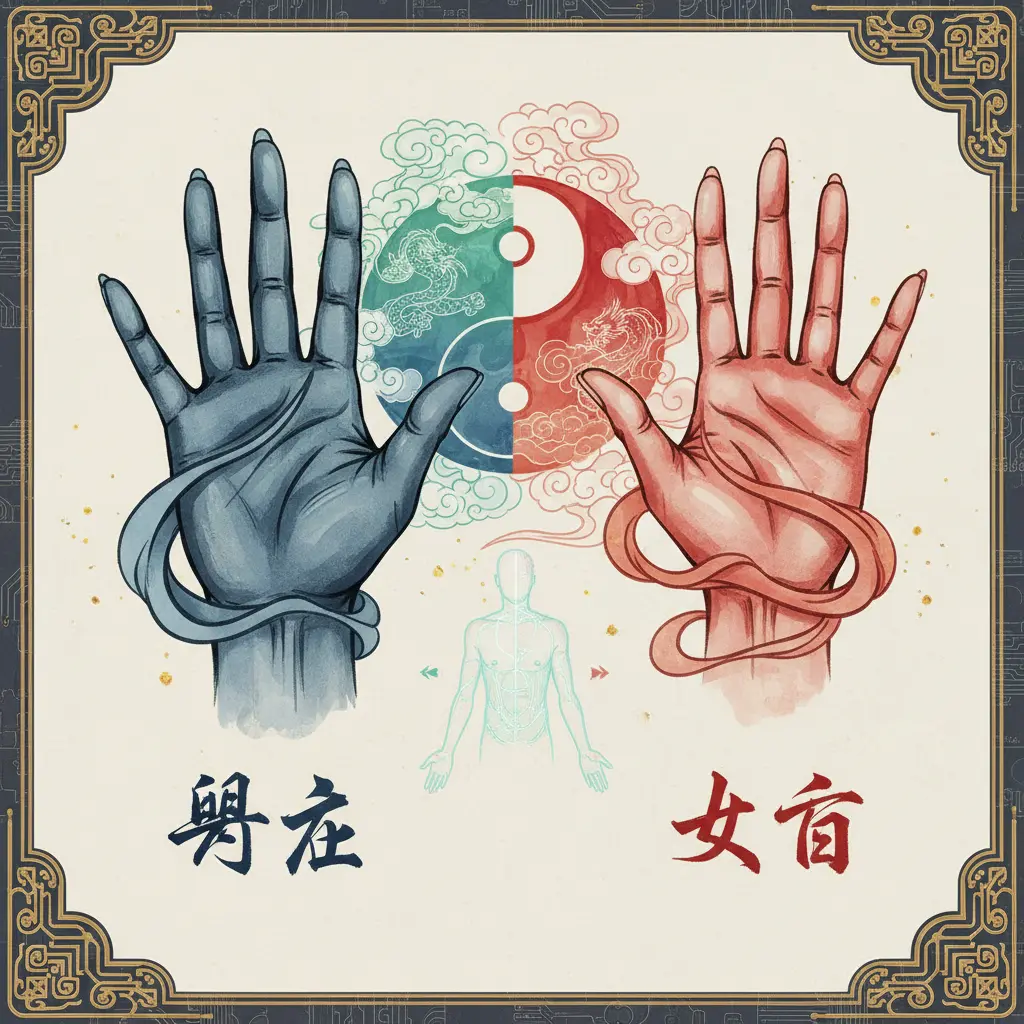 手相學 - 男左女右