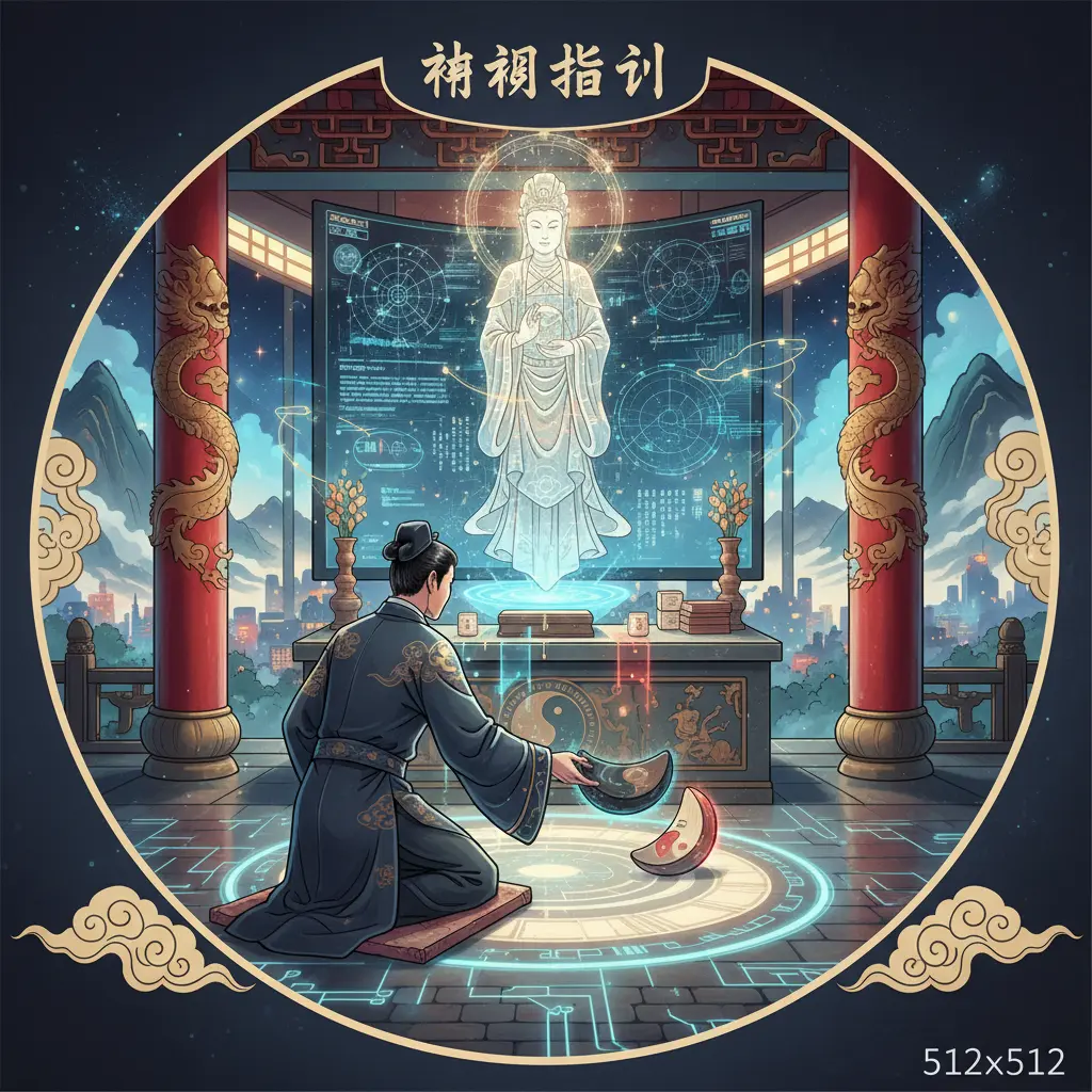 道教問神 - 擲筊