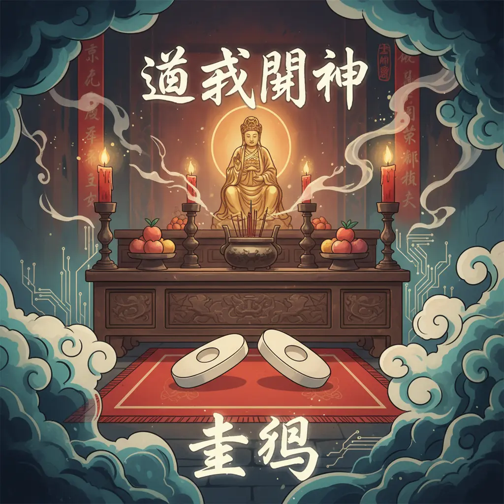道教問神 - 聖筊